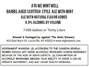 Against The Grain Brewery Atg We Mint Well April 2015