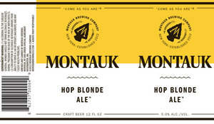 Montauk Brewing Hop Blonde Ale