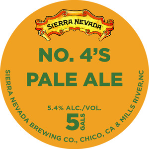 Sierra Nevada No. 4's Pale Ale March 2015