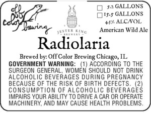 Off Color Brewing Radiolaria April 2015