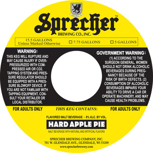 Sprecher Hard Apple Pie