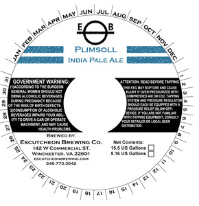 Plimsoll India Pale Ale April 2015