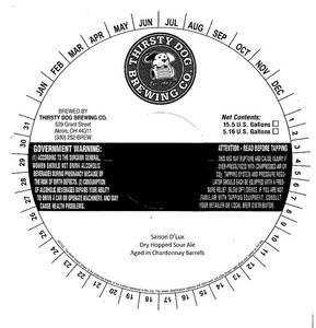 Thirsty Dog Brewing Co Saison D'lux April 2015