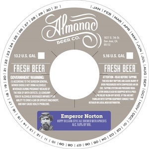 Almanac Beer Co. Emperor Norton April 2015