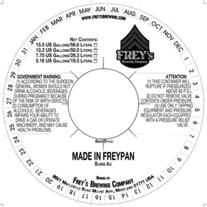 Frey's Brewing Company Made In Freypan