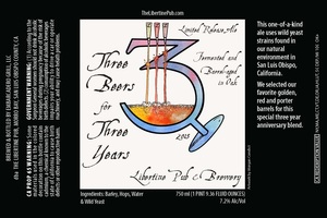 Libertine Pub And Brewery Three Years Three Beers