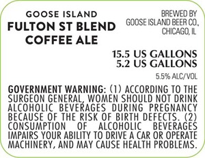 Goose Island Fulton St Blend Coffee April 2015