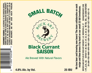 Rock Art Brewery Black Currant Saison April 2015