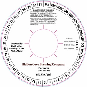 Hidden Cove Brewing Co. Patroon