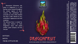 Upland Brewing Company Dragonfruit April 2015