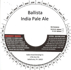 Ballista India Pale Ale April 2015