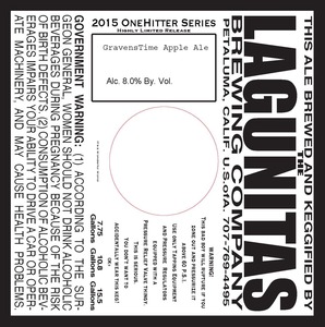 The Lagunitas Brewing Company Gravenstime Apple April 2015