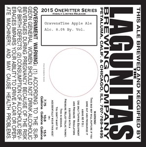 The Lagunitas Brewing Company Gravenstime Apple April 2015