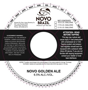 Novo Golden Ale April 2015