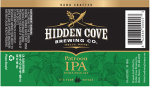 Hidden Cove Brewing Co. Patroon IPA April 2015