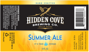 Hidden Cove Brewing Co. Summer Ale April 2015