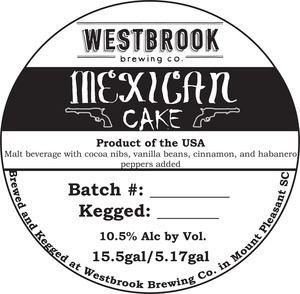 Westbrook Brewing Company Mexican Cake April 2015