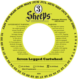 3 Sheeps Brewing Co. Seven Legged Cartwheel April 2015