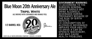Blue Moon 20th Anniversary Tripel White