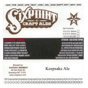 Keepsake Ale 