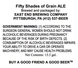 Fifty Shades Of Grain Ale May 2015