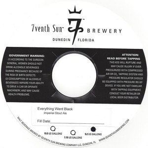 7venth Sun Brewery Everything Went Black