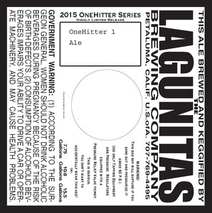 The Lagunitas Brewing Company Onehitter 1 April 2015