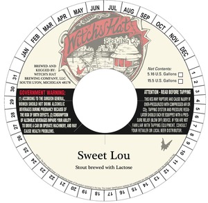 Witch's Hat Brewing Company, LLC Sweet Lou
