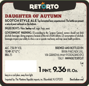 Retorto Daughter Of Autumn May 2015