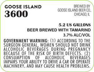Goose Island 3600 April 2015