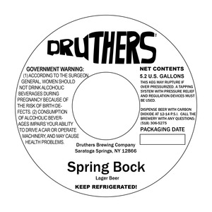 Druthers Spring Bock April 2015