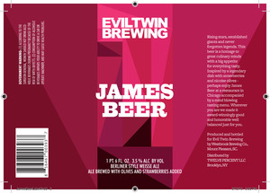 Evil Twin Brewing James Beer April 2015