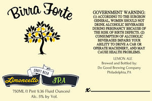 Birra Forte Limoncello April 2015