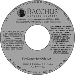 Fire Dancer Rye Pale Ale April 2015