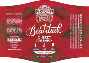 Council Brewing Co. Beatitude Cherry Tart Saison