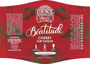 Council Brewing Co. Beatitude Cherry Tart Saison
