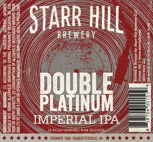 Starr Hill Double Platinum April 2015