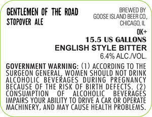 Goose Island Beer Co. Gentlemen Of The Road