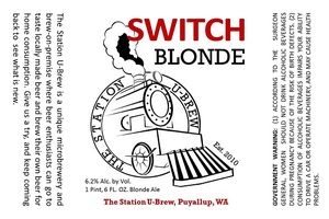 The Station U-brew Switch Blonde April 2015