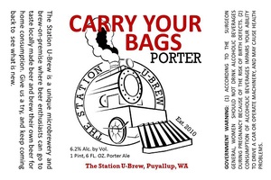 The Station U-brew Carry Your Bags Porter April 2015