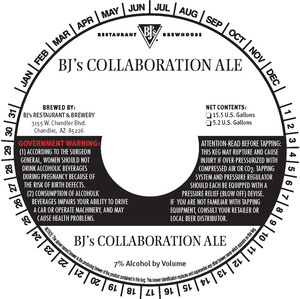 Bj's Bj's Collaboration Ale April 2015