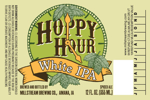 Millstream Brewing Company Hoppy Hour White Double IPA April 2015