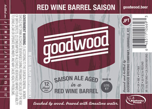 Goodwood Brewing Co Red Wine Barrel Saison