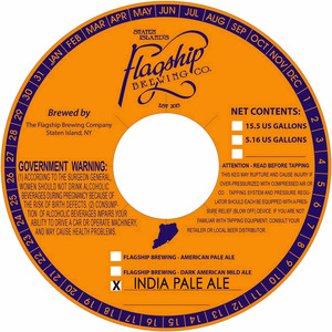 The Flagship Brewing Company India Pale Ale April 2015