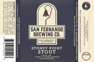 San Fernando Brewing Company Stoney Point Stout