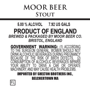 Moor Beer Stout April 2015