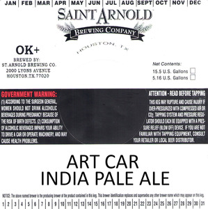 Saint Arnold Brewing Company Art Car