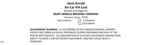 Saint Arnold Brewing Company Art Car IPA April 2015