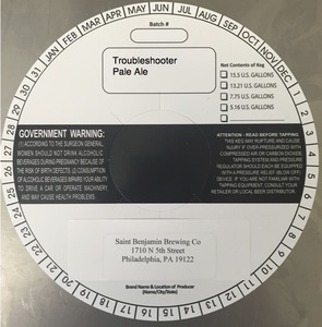 Troubleshooter Pale Ale April 2015