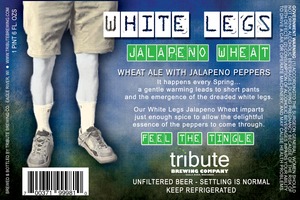 Tribute Brewing Company White Legs Jalapeno Wheat April 2015